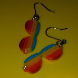 Rainbow Sunglass earrings